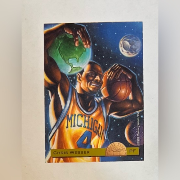 Trading card basketball 1993 Classic # 1 Draft Pick 1 of 60,000 Chris Weber PF - Picture 2 of 8